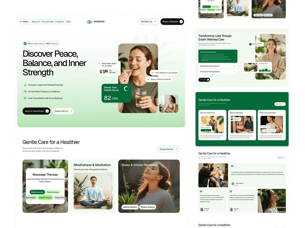 Website mockup built by CloudFigma